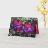 De Bloem van Fuschia Kaart (Gele Bloem)