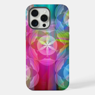 De bloem van het leven, geometrische patronen iPhone 15 pro max case