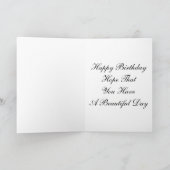 De Bloem van het Viooltje van de verjaardag Kaart (Binnen)