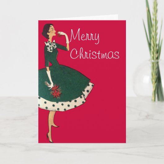 De Bloem van Kerstmis Feestdagen Kaart (Voorkant)
