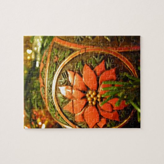 De Bloem van Kerstmis Legpuzzel (Horizontaal)