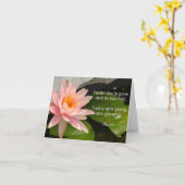 De Bloem van Lotus met Citaat Rumi bij het Groeien Kaart (Gele Bloem)