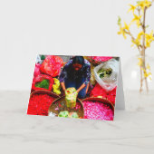 De Bloemblaadjes van de bloem voor het Aanbieden, Kaart (Gele Bloem)