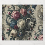 De bloemblaadjes van de decadentie - gotische baro bier etiket (Enkel label)