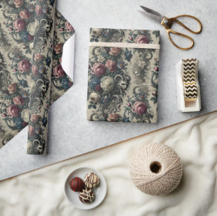 De bloemblaadjes van de decadentie - gotische baro cadeaupapier
