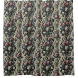 De bloemblaadjes van de decadentie - gotische baro douchegordijn