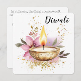 De bloemblaadjes van de vlam, Diwali Feestdagenkaart
