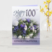 De bloemen 100ste Kaart van de Gelukwensen van de (Gele Bloem)