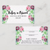 De bloemen Bloem verwijst een Verwijzing van de (Voorkant / Achterkant)