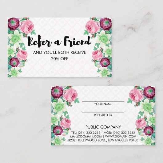 De bloemen Bloem verwijst een Verwijzing van de (Voorkant / Achterkant)