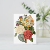 De  Bloemen door Pierre Redoute, sparen de Datum Aankondigingskaart (Staand voorkant)