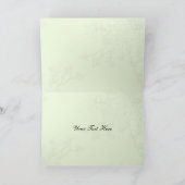 de bloemen groene vogelkooi, liefdevogels dankt u bedankkaart (Binnen)