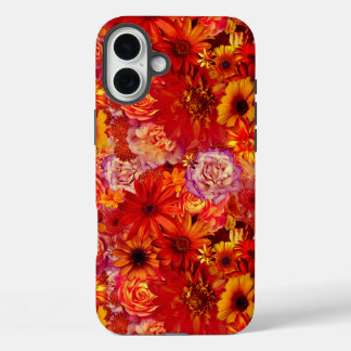 De bloemen Heldere Rijke Roodgloeiende Madeliefjes iPhone 16 Plus Hoesje