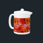 De bloemen Heldere Rijke Roodgloeiende Madeliefjes Theepot<br><div class="desc">De bloemen Heldere Madeliefjes van de Bloemen van het Boeket Rojo Rijke Roodgloeiende Gemengde Om het even welke Gelegenheid</div>