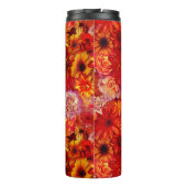 De bloemen Heldere Rijke Roodgloeiende Madeliefjes Thermosbeker (Achterkant)