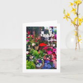 De bloemen Kaart van de Nota van de Druk van de (Gele Bloem)