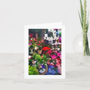 De bloemen Kaart van de Nota van de Druk van de