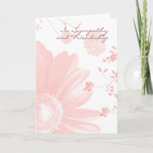 De bloemen Kaart van de Sympathie - in Sympathie (Voorkant)