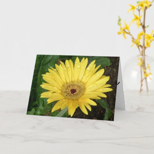 De bloemen Kaart van het Moederdag (Gele Bloem)