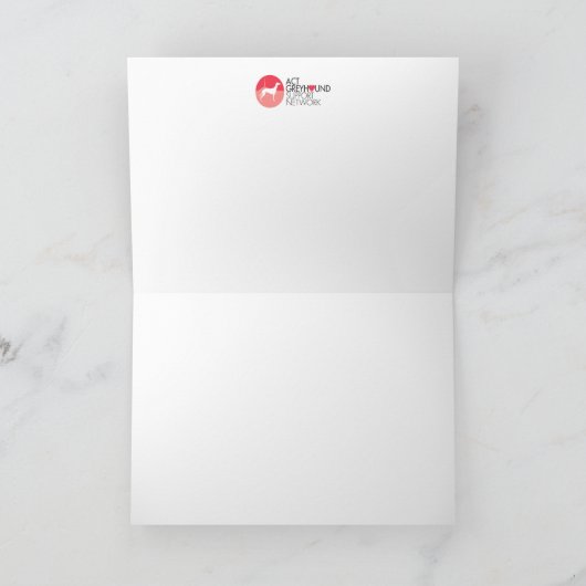 De bloemen Lege Kaart van de Windhond (Binnen)