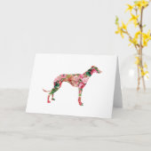 De bloemen Lege Kaart van de Windhond (Gele Bloem)