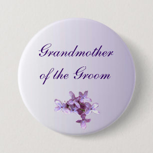 De bloemen Lila Grootmoeder van het Huwelijk van Ronde Button 7,6 Cm