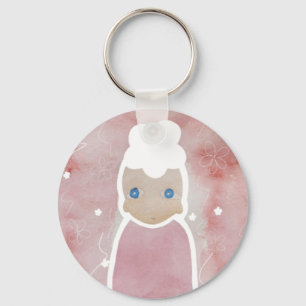 De bloemen moeten wit zijn sleutelhanger