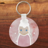 De bloemen moeten wit zijn sleutelhanger (Voorkant)