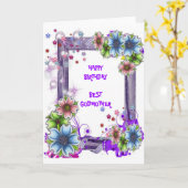 De bloemen Ontworpen Kaart van de Meter (Gele Bloem)