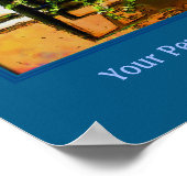 De bloemen op Stoel Creëer Uw Eigen Citaat Poster (Hoek)