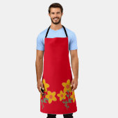 De bloemen schort (Gedragen)