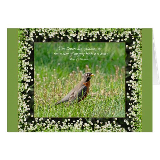 De bloemen springen op Parakaleo kaart (Voorkant Horizontaal)