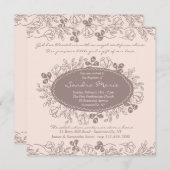 De bloemen Uitnodiging van de Charme (Voorkant / Achterkant)