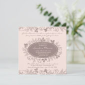 De bloemen Uitnodiging van de Charme (Staand voorkant)