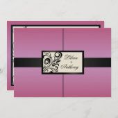 De bloemen Uitnodiging van het Huwelijk van (Voorkant / Achterkant)