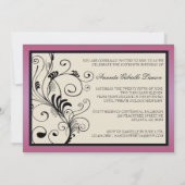 De bloemen Uitnodiging van Wervelingen (Achterkant)