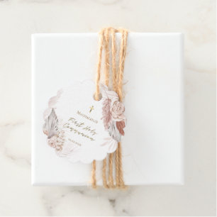 De bloemen van de eerste Heilige Commune zijn guns Bedankjes Labels