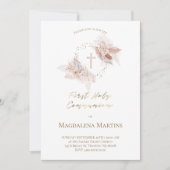 De bloemen van de eerste Heilige Communie Kaart (Voorkant)