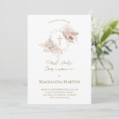 De bloemen van de eerste Heilige Communie Kaart (Staand voorkant)