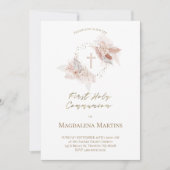 De bloemen van de eerste Heilige Communie Kaart (Voorkant)