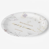 De bloemen van de eerste Heilige Communie Papieren Bordje (Gekanteld)