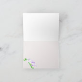 De Bloemen van de Fresia van de waterverf danken u Bedankkaart (Binnen)