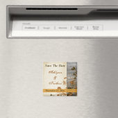 De bloemen van de herfst, FAUX hout sparen de Magn Magneet (Insitu (Vaatwasser))