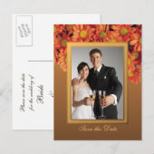 De Bloemen van de herfst sparen het Briefkaart van (Voorkant / Achterkant)