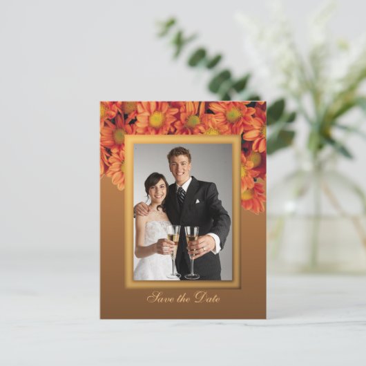 De Bloemen van de herfst sparen het Briefkaart van (Staand voorkant)