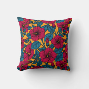 De bloemen van de hibiscus kussen