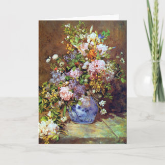 De Bloemen van de lente door Renoir Kaart