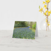 De bloemen van de lente - Rivier van Hyacinten Kaart (Gele Bloem)