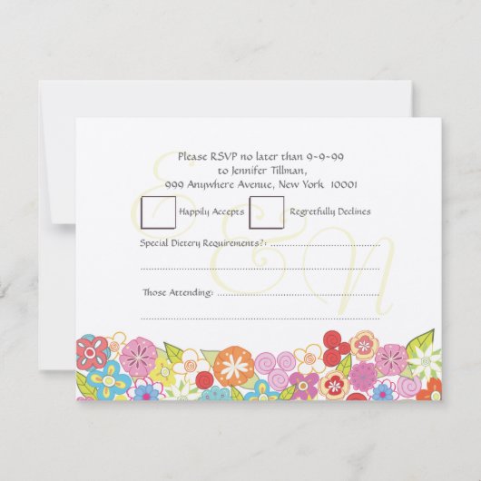 De Bloemen van de Lente van de Zomer van het Kaart (Voorkant)