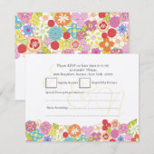 De Bloemen van de Lente van de Zomer van het Kaart (Voorkant / Achterkant)